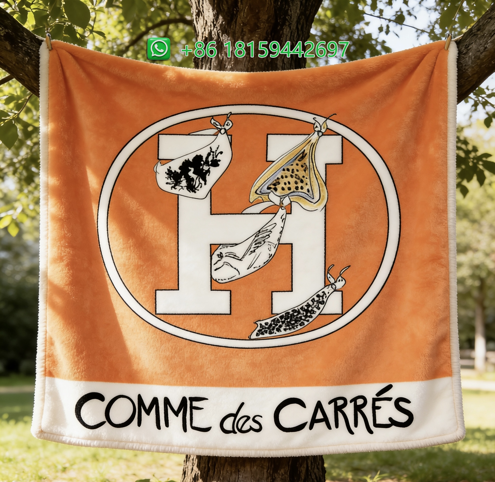 Hermes Throw Blankets